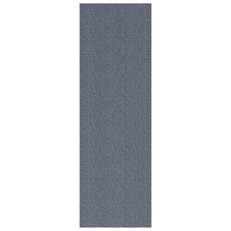 vidaXL Δερμάτινο Χαλί Ανοιχτό γκρι 80 x 500 cm ύφασμα