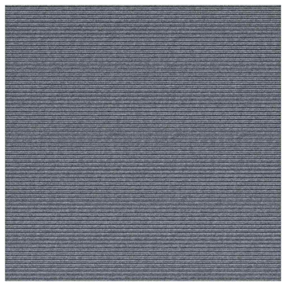 vidaXL Δερμάτινο Χαλί Ανοιχτό γκρι 100 x 100 cm ύφασμα