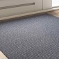 vidaXL Δερμάτινο Χαλί Ανοιχτό γκρι 100 x 100 cm ύφασμα