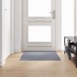 vidaXL Δερμάτινο Χαλί Ανοιχτό γκρι 100 x 150 cm ύφασμα