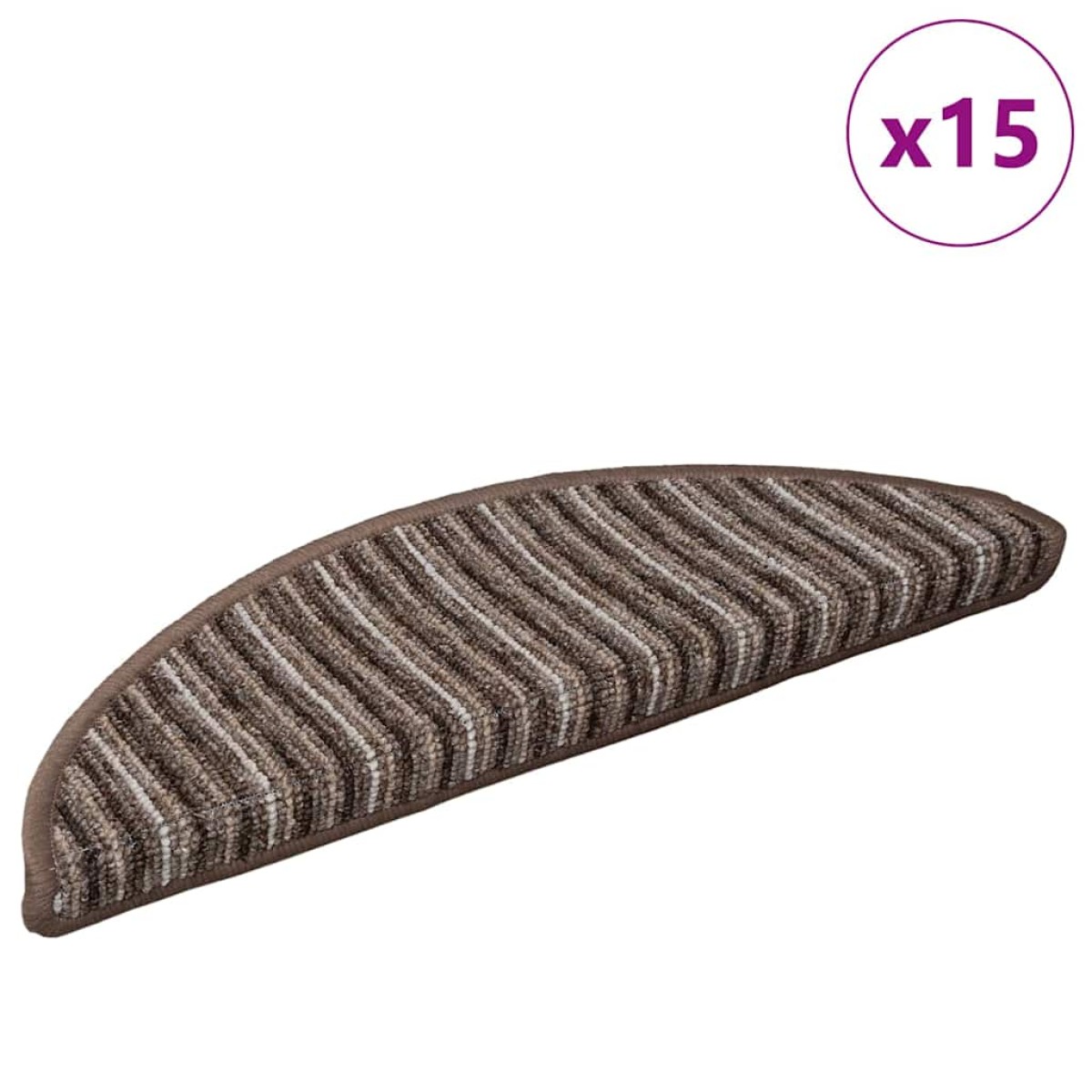 vidaXL Αυτοκόλλητα Ματ Σκαλοπατιών 15 τμχ. 56 x 17 x 3 cm Non-Slip