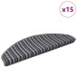 vidaXL Αυτοκόλλητα Ματ Σκαλοπατιών 15 τμχ. 65 x 21 x 4 cm Non-Slip