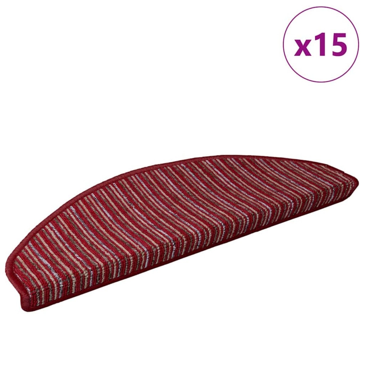 vidaXL Αυτοκόλλητα Ματ Σκαλοπατιών 15 τμχ. 65 x 21 x 4 cm Non-Slip