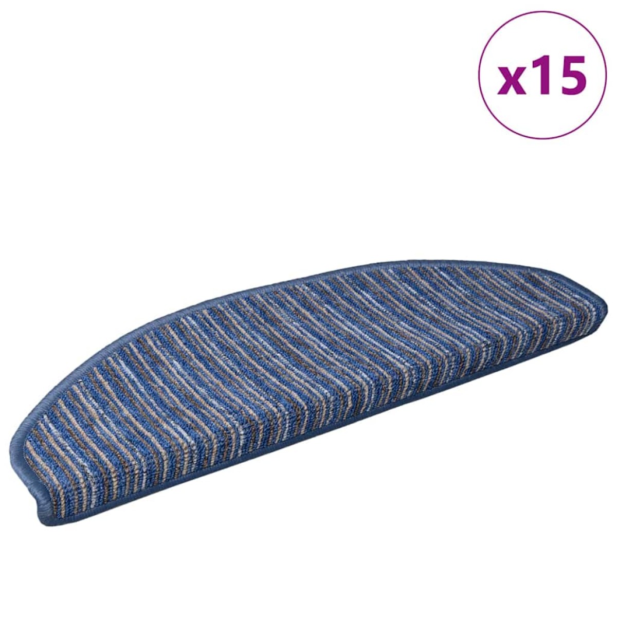 vidaXL Αυτοκόλλητα Ματ Σκαλοπατιών 15 τμχ. 65 x 21 x 4 cm Non-Slip