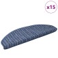 vidaXL Αυτοκόλλητα Ματ Σκαλοπατιών 15 τμχ. 65 x 21 x 4 cm Non-Slip