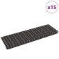 vidaXL Αυτοκόλλητα Ματ Σκαλοπατιών 15 τμχ. 65 x 21 x 4 cm Non-Slip