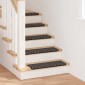 vidaXL Αυτοκόλλητα Ματ Σκαλοπατιών 15 τμχ. 65 x 21 x 4 cm Non-Slip
