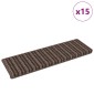 vidaXL Αυτοκόλλητα Ματ Σκαλοπατιών 15 τμχ. 65 x 21 x 4 cm Non-Slip
