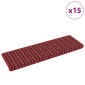 vidaXL Αυτοκόλλητα Ματ Σκαλοπατιών 15 τμχ. 65 x 21 x 4 cm Non-Slip