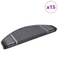 vidaXL Αυτοκόλλητα Ματ Σκαλοπατιών 15 τμχ. 65 x 21 x 4 cm Non-Slip