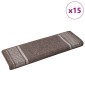 vidaXL Αυτοκόλλητα Ματ Σκαλοπατιών 15 τμχ. 65 x 21 x 4 cm Non-Slip