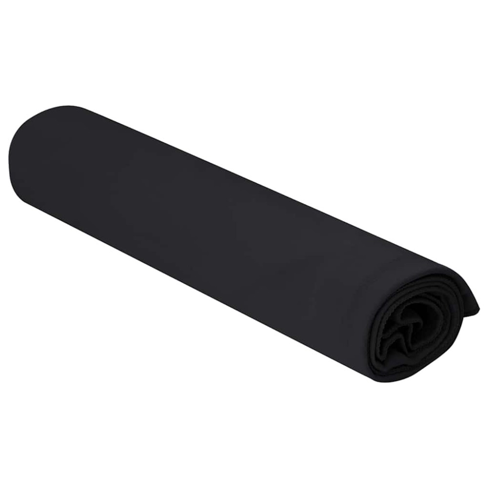 vidaXL Αθλητικές Πετσέτες 2 τμχ. Μαύρο 100 x 50 cm