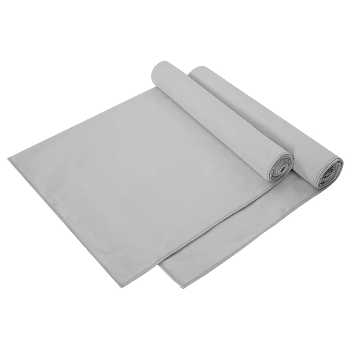 vidaXL Αθλητικές Πετσέτες 2 τμχ. Γκρι 140 x 70 εκ