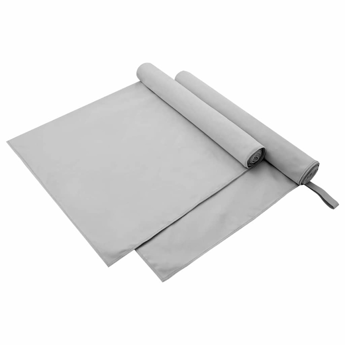 vidaXL Αθλητικές Πετσέτες 2 τμχ. Γκρι 180 x 90 cm