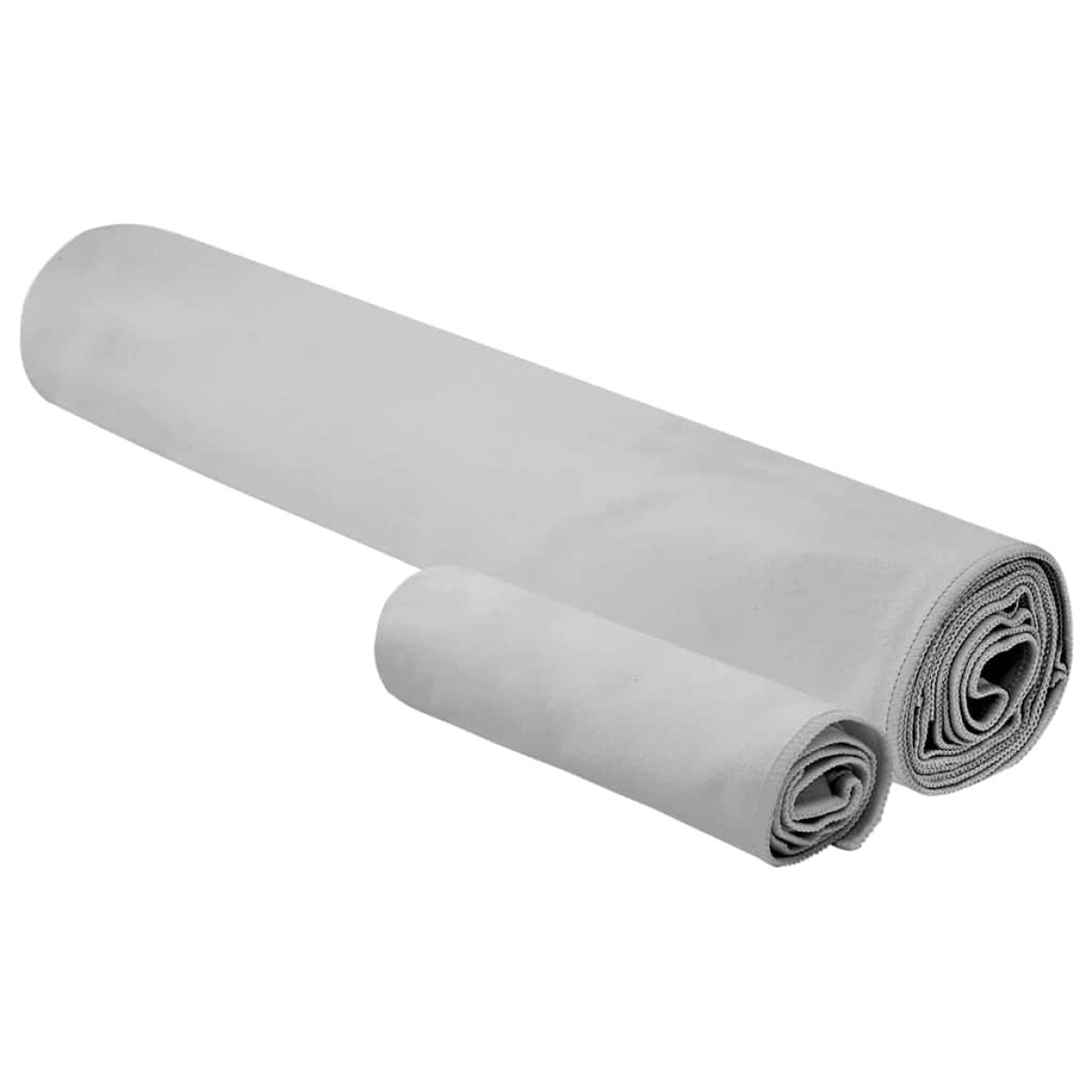 vidaXL Σύνολο πετσέτας αθλητισμού 2 τεμ. Γκρι 50 x 30 cm, 200 x 100 cm