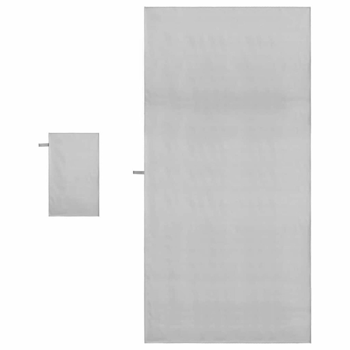 vidaXL Σύνολο πετσέτας αθλητισμού 2 τεμ. Γκρι 50 x 30 cm, 200 x 100 cm