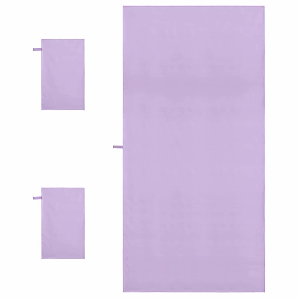 vidaXL Σύνολο πετσέτας αθλητισμού 3 τεμ. Μοβ 210 x 100 cm