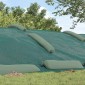 vidaXL Κάλυμμα σιλό Πράσινο 12 x 5 μ HDPE