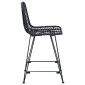 vidaXL Καρέκλα Μπαρ 2 τμχ. Μαύρο 44,5 x 54,5 x 97,5 εκ.