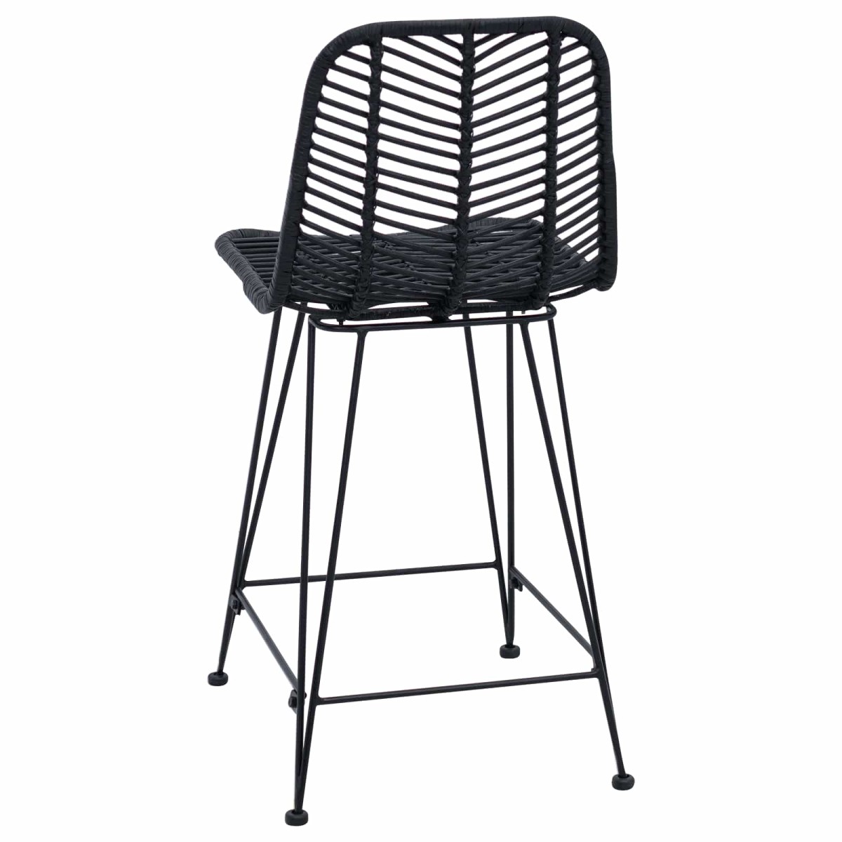 vidaXL Καρέκλα Μπαρ 2 τμχ. Μαύρο 44,5 x 54,5 x 97,5 εκ.