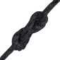 vidaXL Σχοινί γιούτας 10 τμχ. 2 mm Μαύρο 100% Τζούτα Tossa