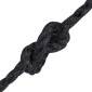 vidaXL Σχοινί γιούτας 4 mm Μαύρο 100% Τζούτα Tossa