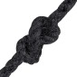 vidaXL Σχοινί Από Τζute 8 mm Μαύρο 100% Τζούτα Tossa