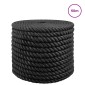 vidaXL Σχοινί Από Τζute 20 mm Μαύρο 100% Τζούτα Tossa