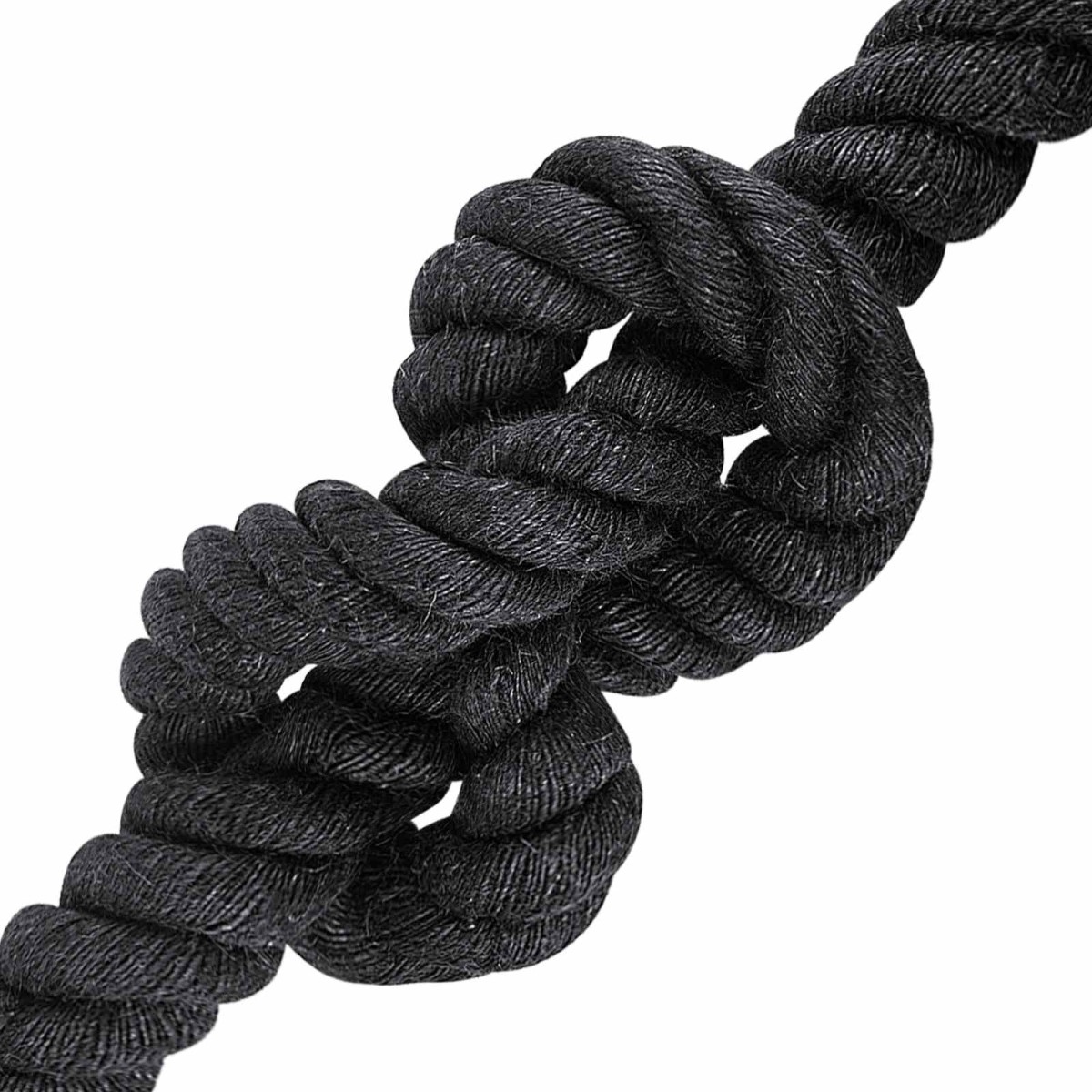 vidaXL Σχοινί Από Τζute 40 mm Μαύρο 100% Τζούτα Tossa