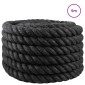 vidaXL Σχοινί Από Τζute 50 mm Μαύρο 100% Τζούτα Tossa