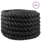 vidaXL Σχοινί Από Τζute 60 mm Μαύρο 100% Τζούτα Tossa