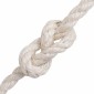 vidaXL Σχοινί Από Τζute 8 mm Λευκό 100% Τζούτα Tossa