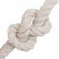 vidaXL Σχοινί Από Τζute 14 mm Λευκό 100% Τζούτα Tossa