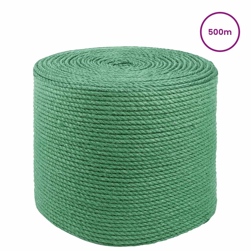 vidaXL 4 mm Πράσινο 100% Τζούτα Tossa