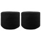 vidaXL Cotton Twine 2 τμχ. 2 mm 100 m Μαύρο 100% Βαμβάκι