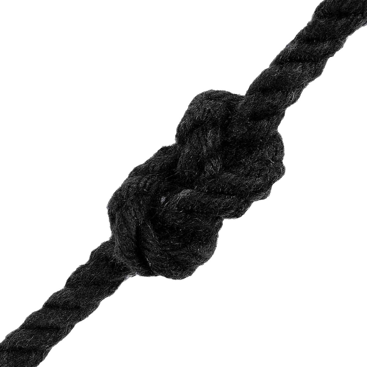 vidaXL Cotton Twine 4 mm 500 m Μαύρο 100% Βαμβάκι