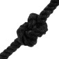 vidaXL Κωτόσχοινo 8 mm 250 m Μαύρο 100% Βαμβάκι