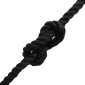 vidaXL Κωτόσχοινo 10 mm 25 m Μαύρο 100% Βαμβάκι