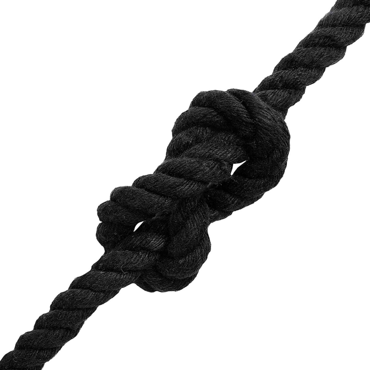 vidaXL Κωτόσχοινo 12 mm 250 m Μαύρο 100% Βαμβάκι