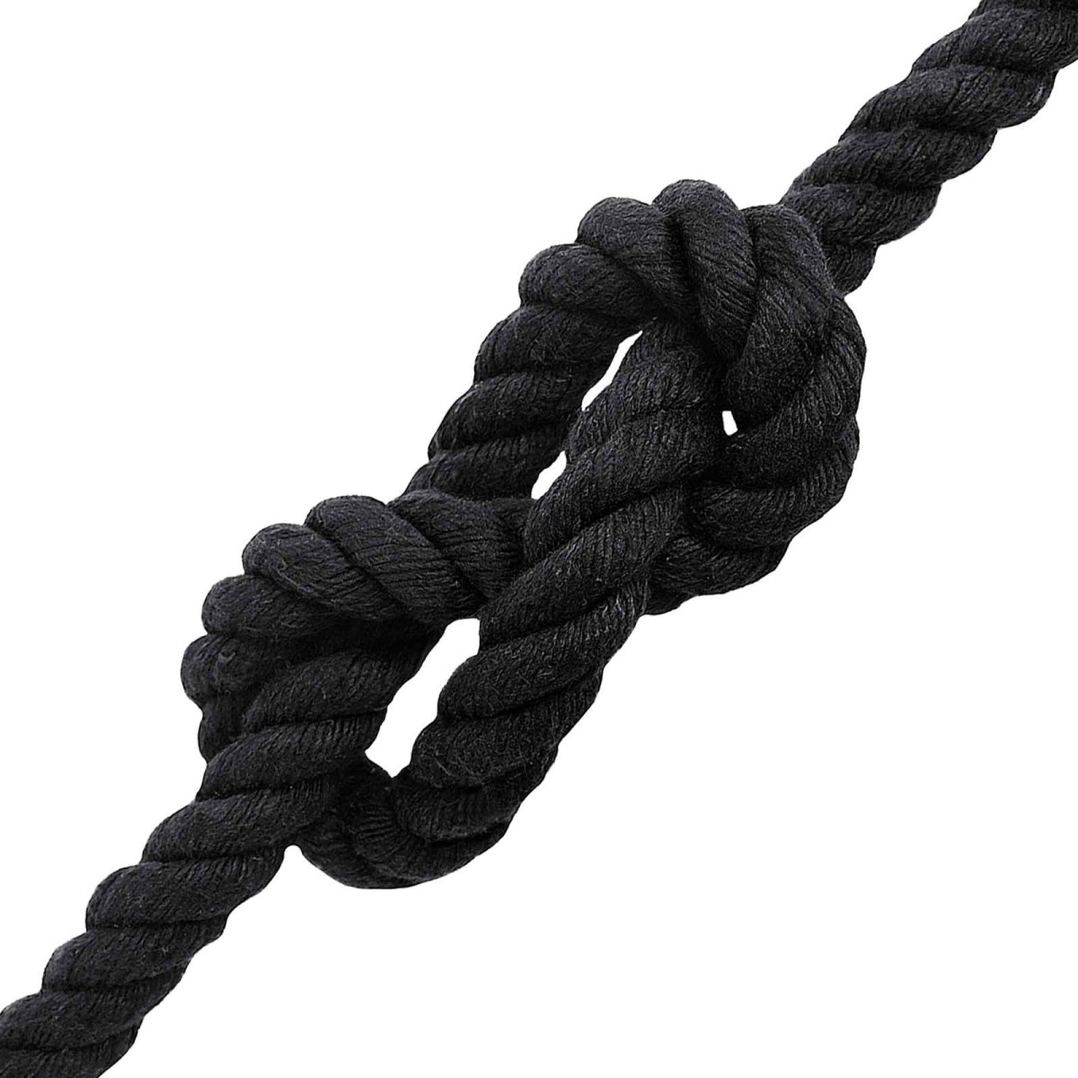 vidaXL Κωτόσχοινo 16 mm 25 m Μαύρο 100% Βαμβάκι