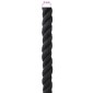vidaXL Κωτόσχοινo 16 mm 25 m Μαύρο 100% Βαμβάκι