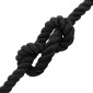 vidaXL Κωτόσχοινo 16 mm 50 m Μαύρο 100% Βαμβάκι