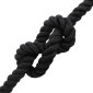 vidaXL Κωτόσχοινo 20 mm 100 m Μαύρο 100% Βαμβάκι