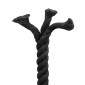 vidaXL Κωτόσχοινo 24 mm 25 m Μαύρο 100% Βαμβάκι
