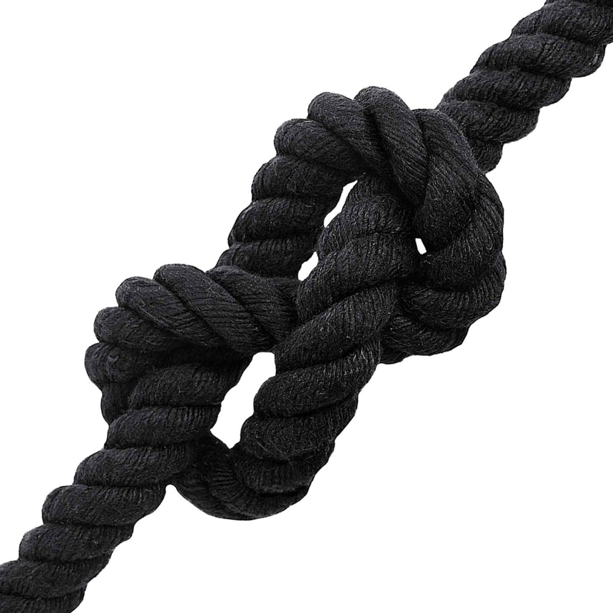 vidaXL Κωτόσχοινo 24 mm 50 m Μαύρο 100% Βαμβάκι