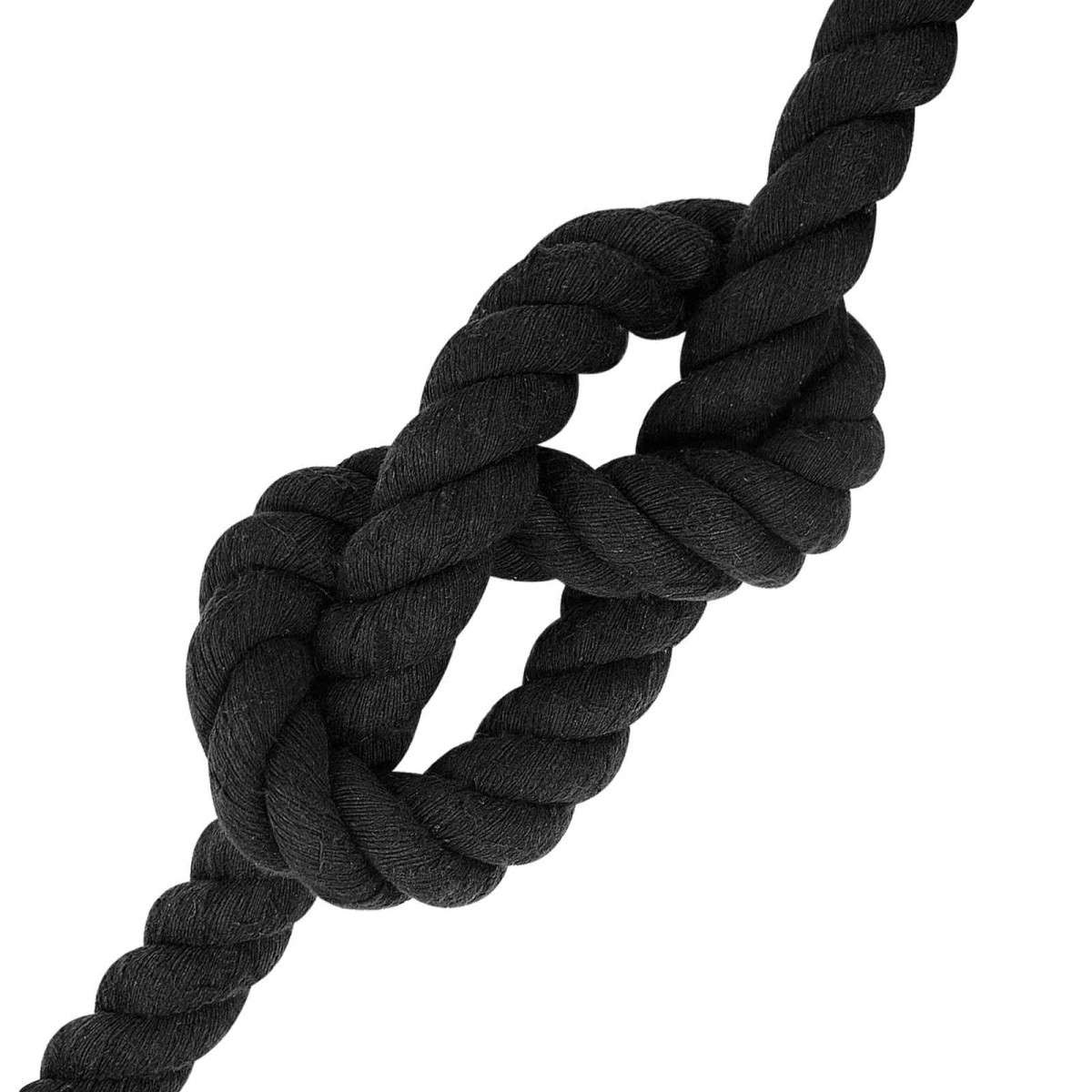 vidaXL Κωτόσχοινo 30 mm 10 m Μαύρο 100% Βαμβάκι