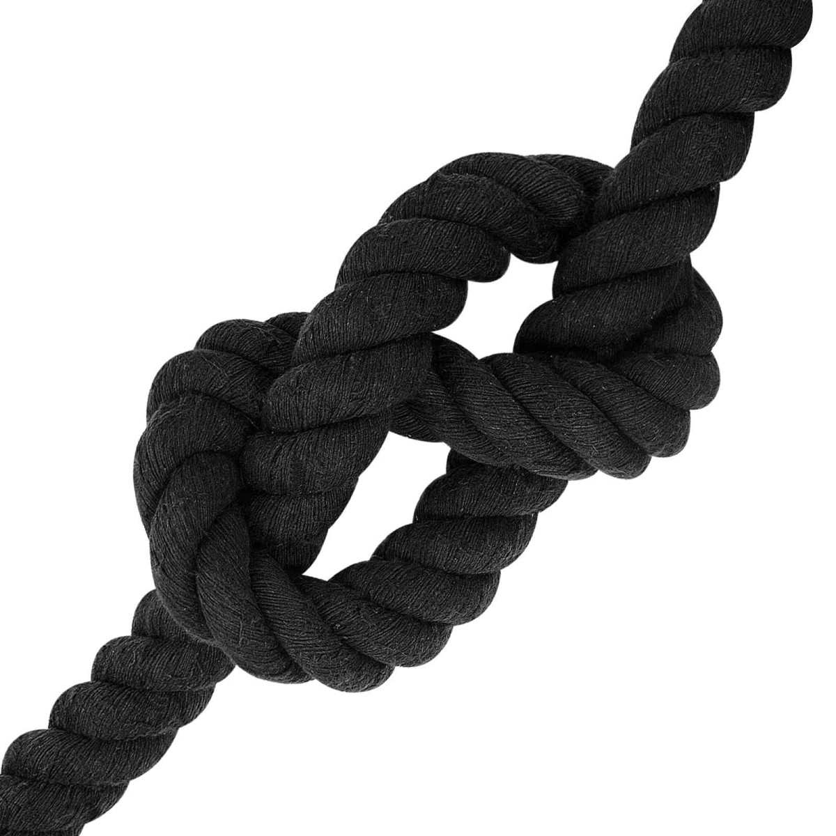 vidaXL Κωτόσχοινo 36 mm 25 m Μαύρο 100% Βαμβάκι