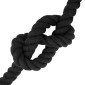 vidaXL Κωτόσχοινo 40 mm 25 m Μαύρο 100% Βαμβάκι