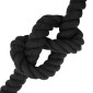 vidaXL Κωτόσχοινo 50 mm 10 m Μαύρο 100% Βαμβάκι