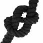 vidaXL Κωτόσχοινo 60 mm 10 m Μαύρο 100% Βαμβάκι